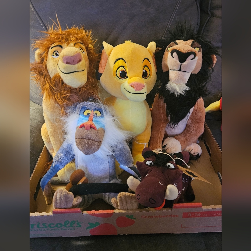 Disney - The Lion King Plush Toy Bundle Lot